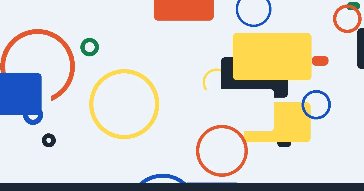 Weekly AI Quiz illustration Abstract cobalt and yellow pattern illustrating the Weekly AI Quiz