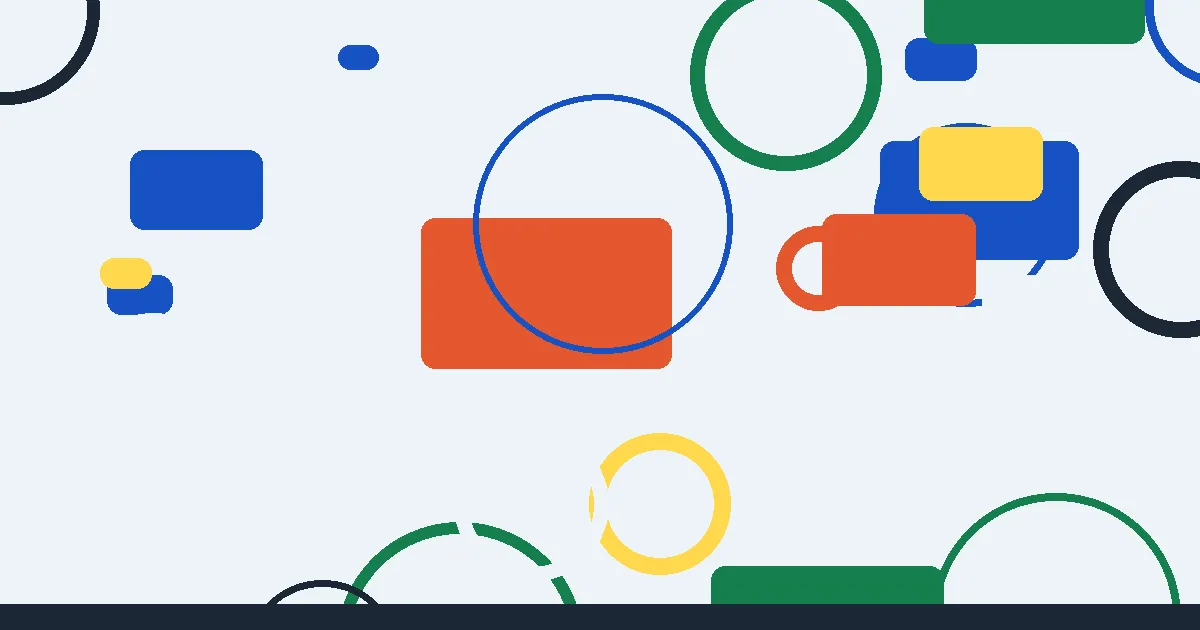 Weekly Bing Quiz illustration Abstract cobalt and yellow pattern illustrating the Weekly Bing Quiz